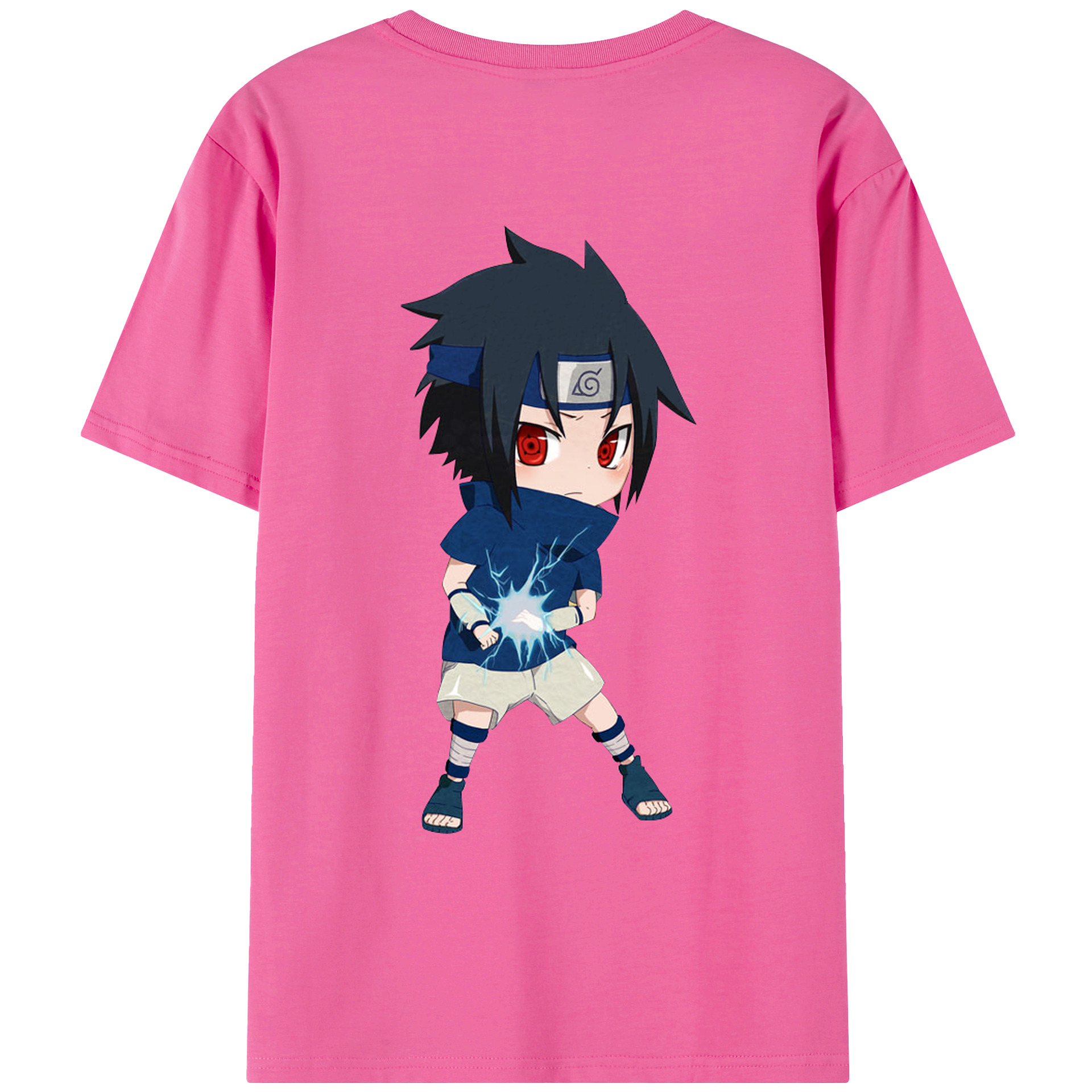 （画像用） NARUTO -ナルト- うちは サスケ Uchiha Sasuke レディース半袖Tシャツ(バックプリント)